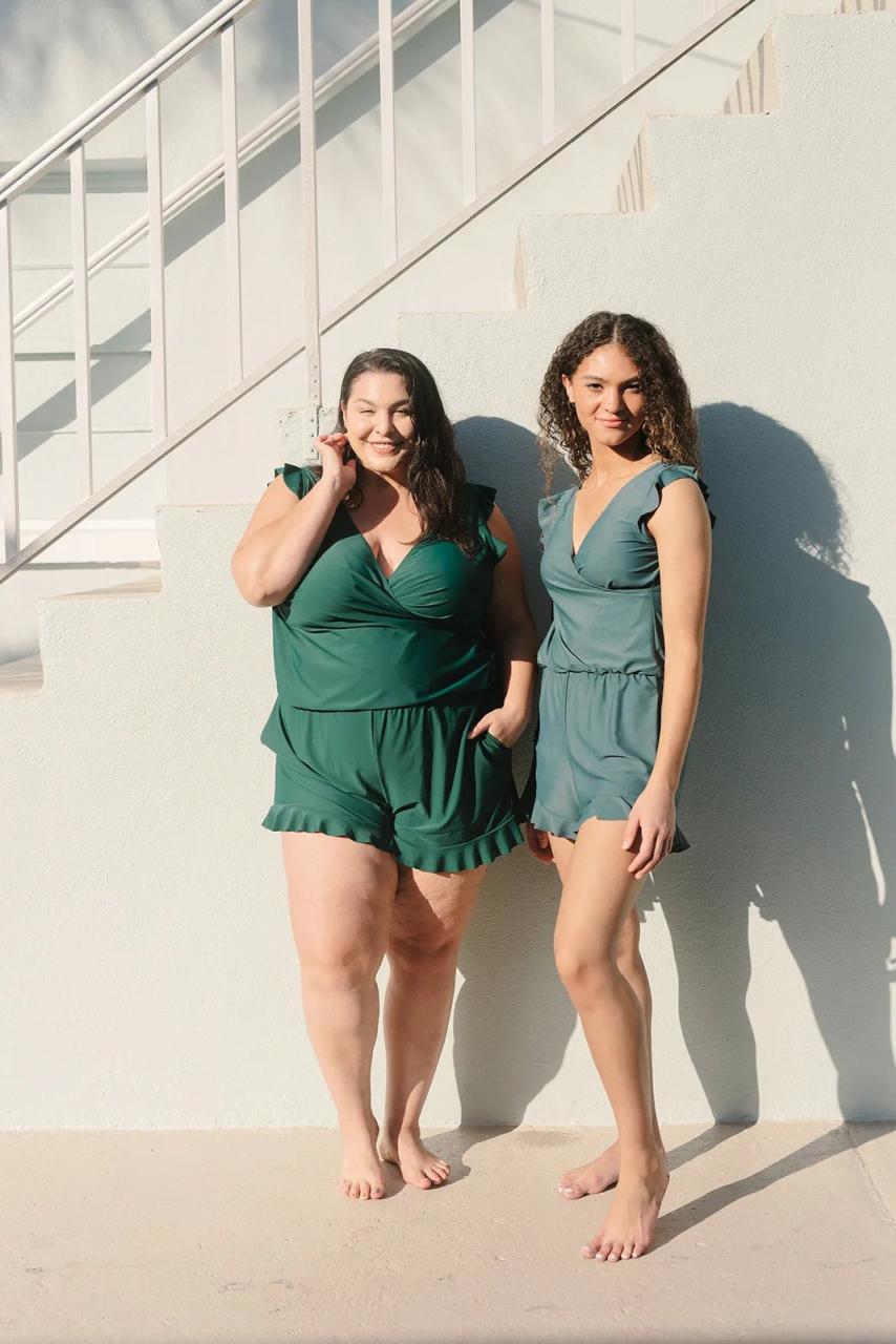 Built In Bra And Leggings Swim Romper