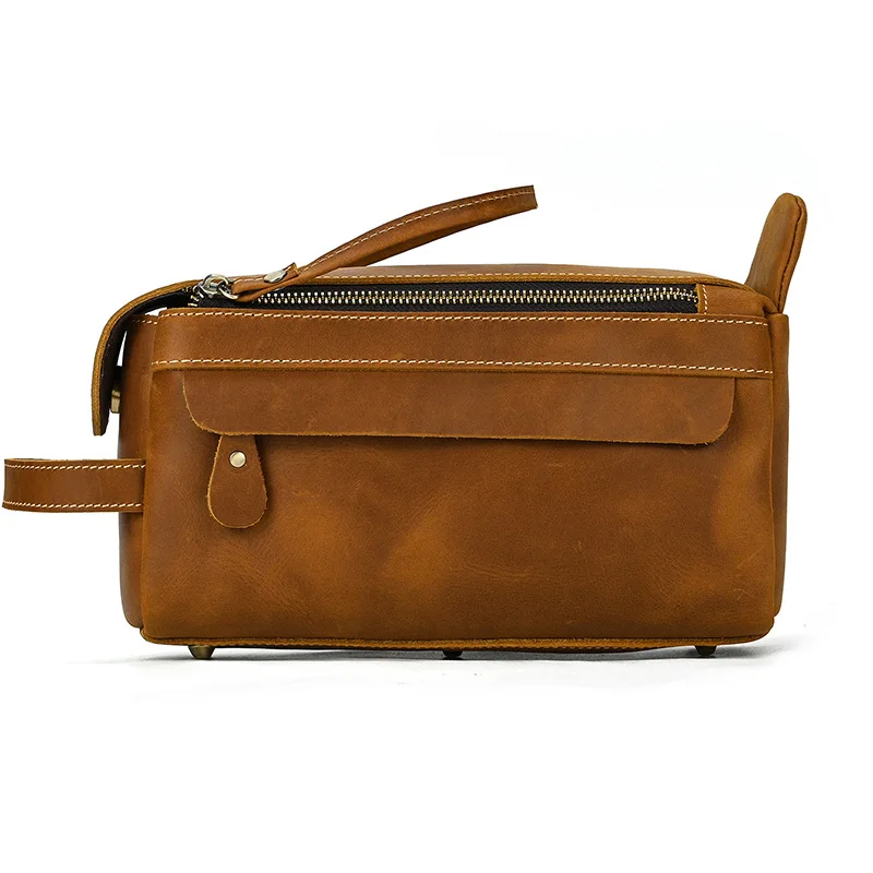 Large Toiletry Bag Made Of Premium Leather