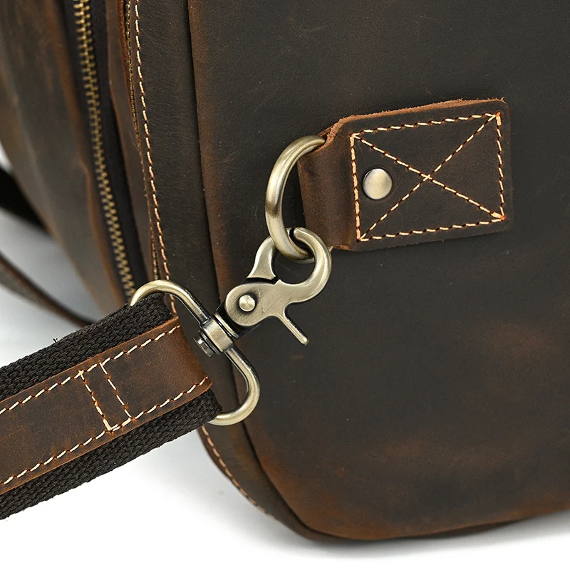 Johanna Wide Open Travel Duffel Bag - Dark Oak