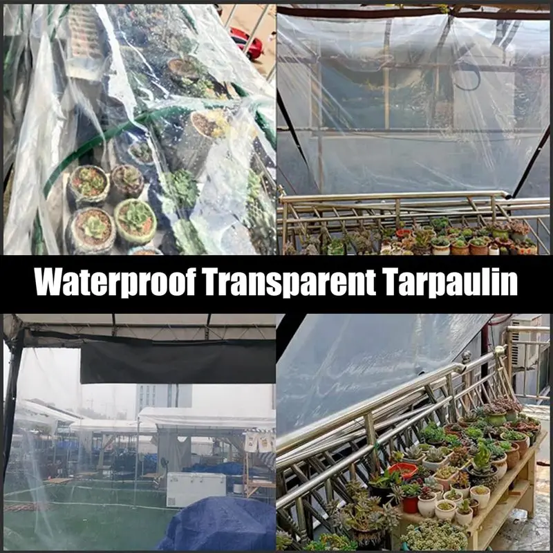 2m*2m The Sunshade Tarpaulin Is Transparent, With Perforations, Rainproof And Windproof