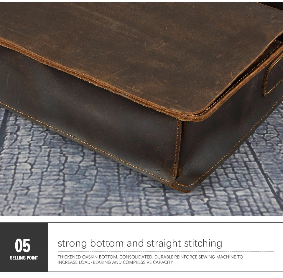 Leather Laptop Bag Berlin - Sandel