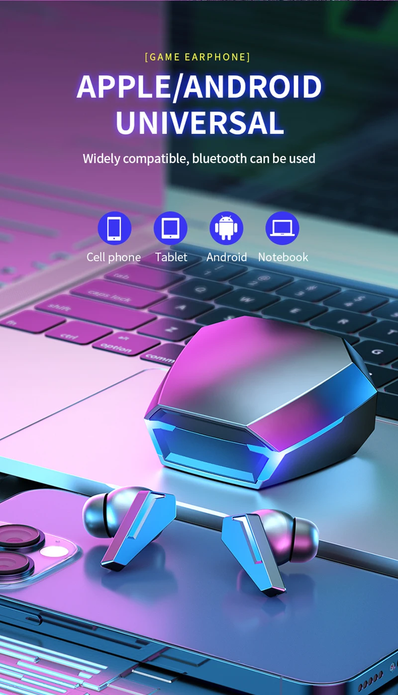 Earbuds In Ear Tws™ Wireless Bluetooth Earphones Game And Music Duel Mode