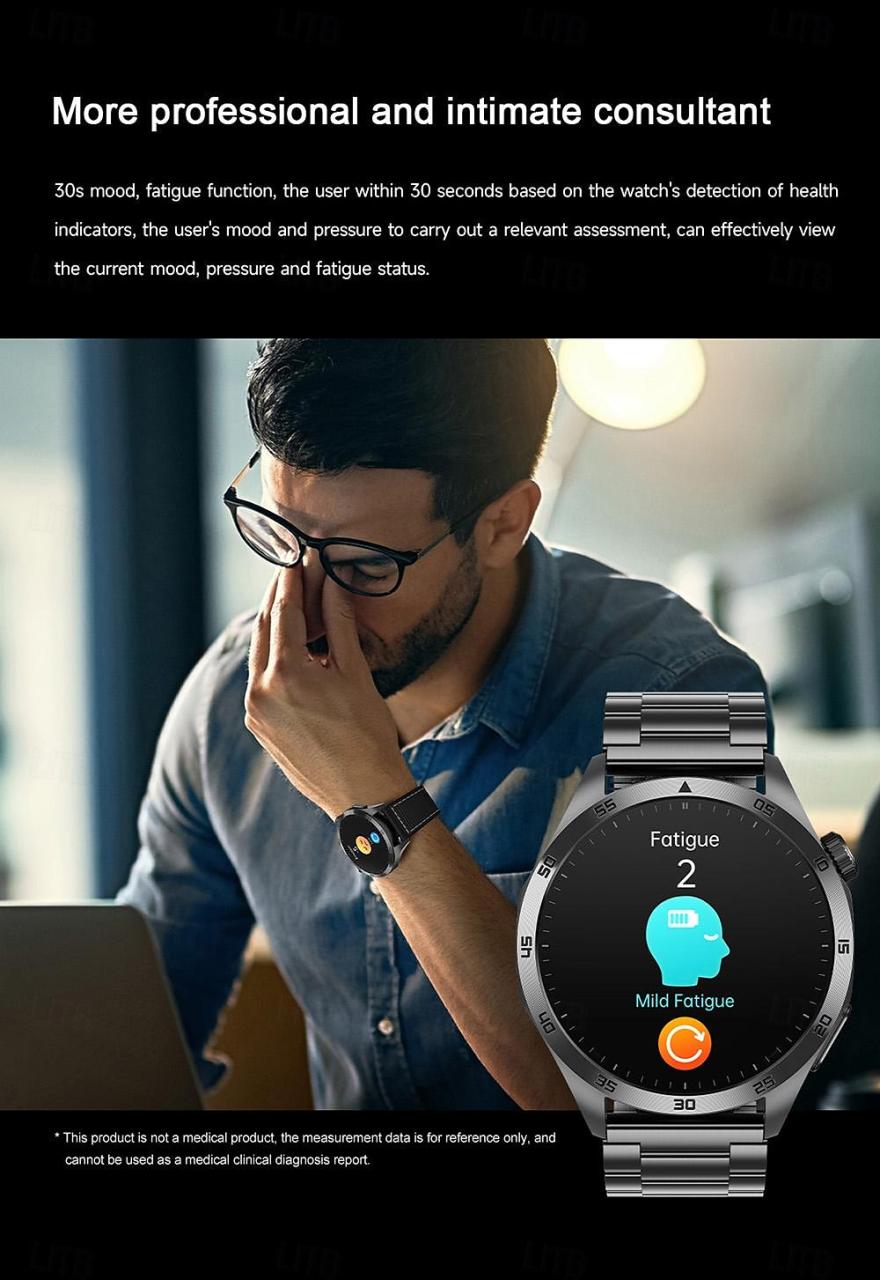 2024 New Blood Glucose Smart Watch Ecg Monitoring Blood Pressure Body Temperature Smartwatch