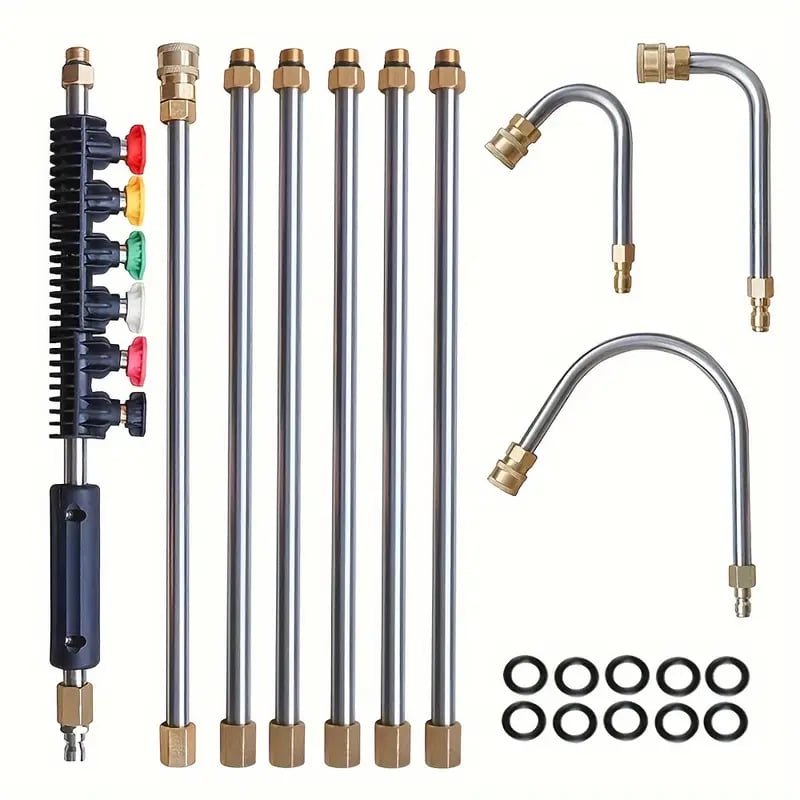 4000 Psi Telescoping High Pressure Washer Wand Set For Gutter & Roof Drainage & Walls Cleaning
