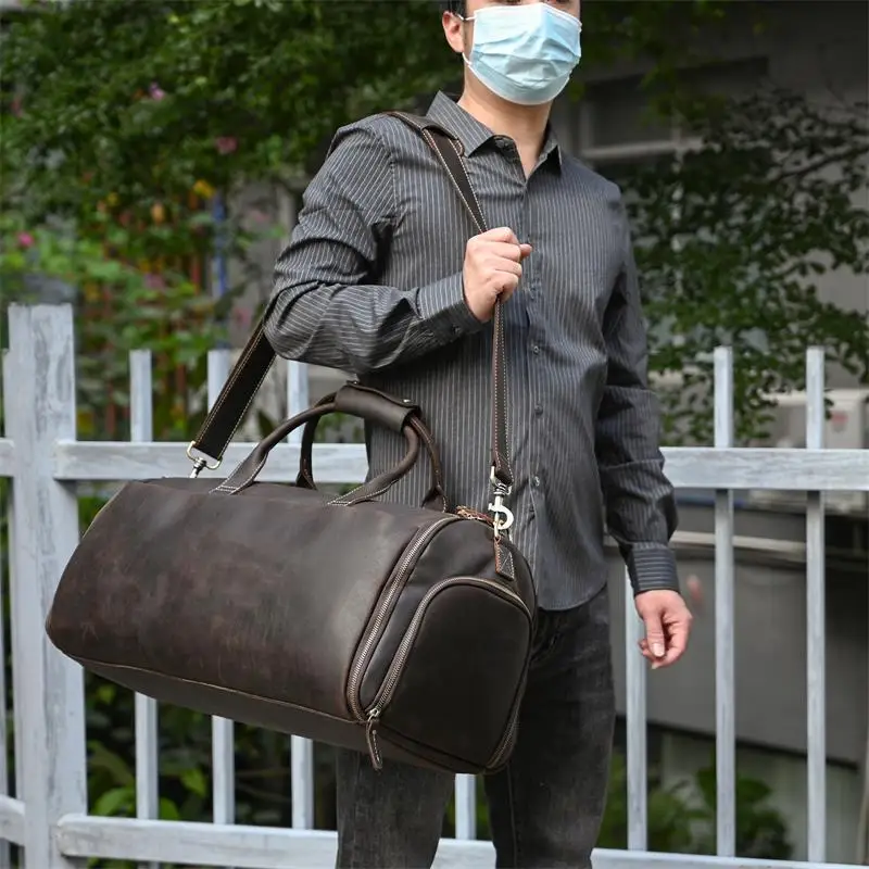 Large Travel Bag - Premium Leather