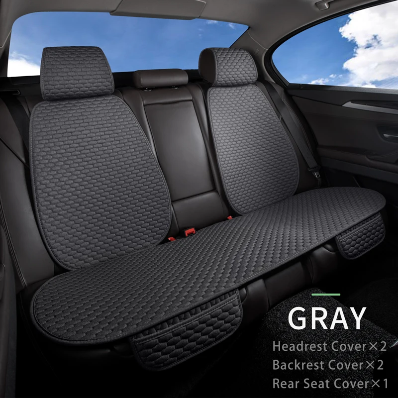 Ice Silk Cooling Breathable Car Seat Protective Front Car Seat Cover
