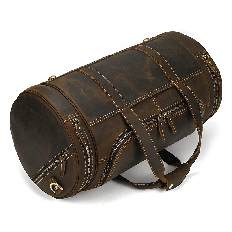 Johanna Wide Open Travel Duffel Bag - Dark Oak