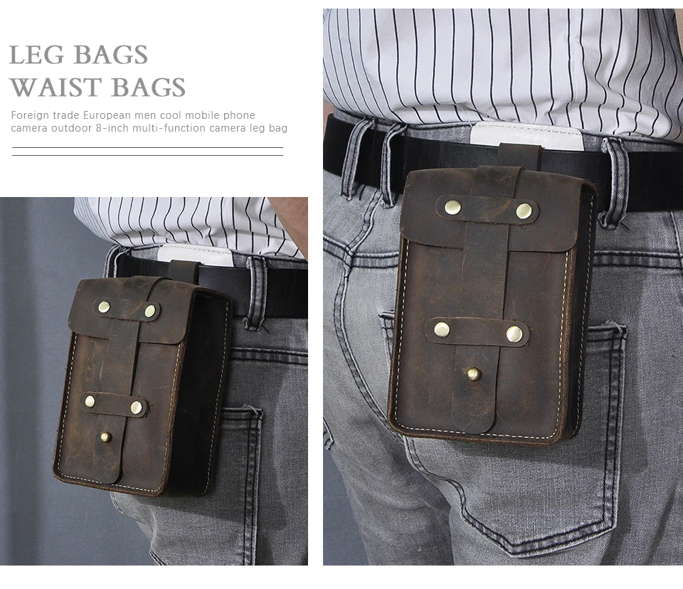 Waldorf Buffalo Leather Belt Bag