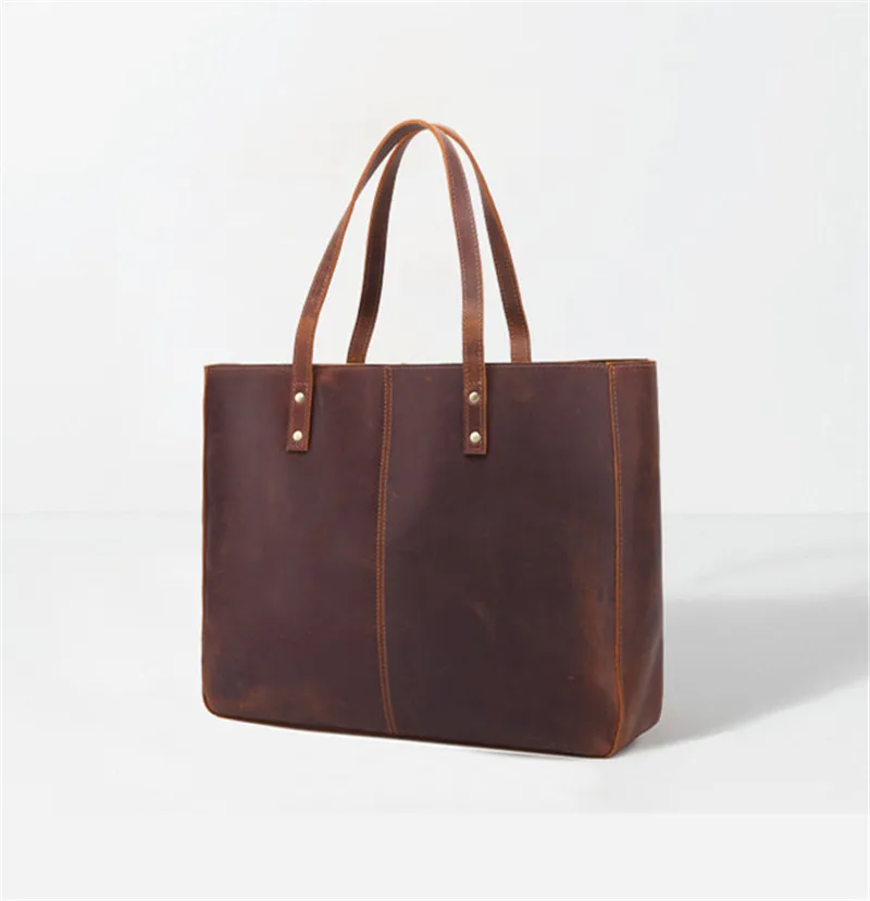 Leather Handbag Womens Shoulder Shopping Tote Bag