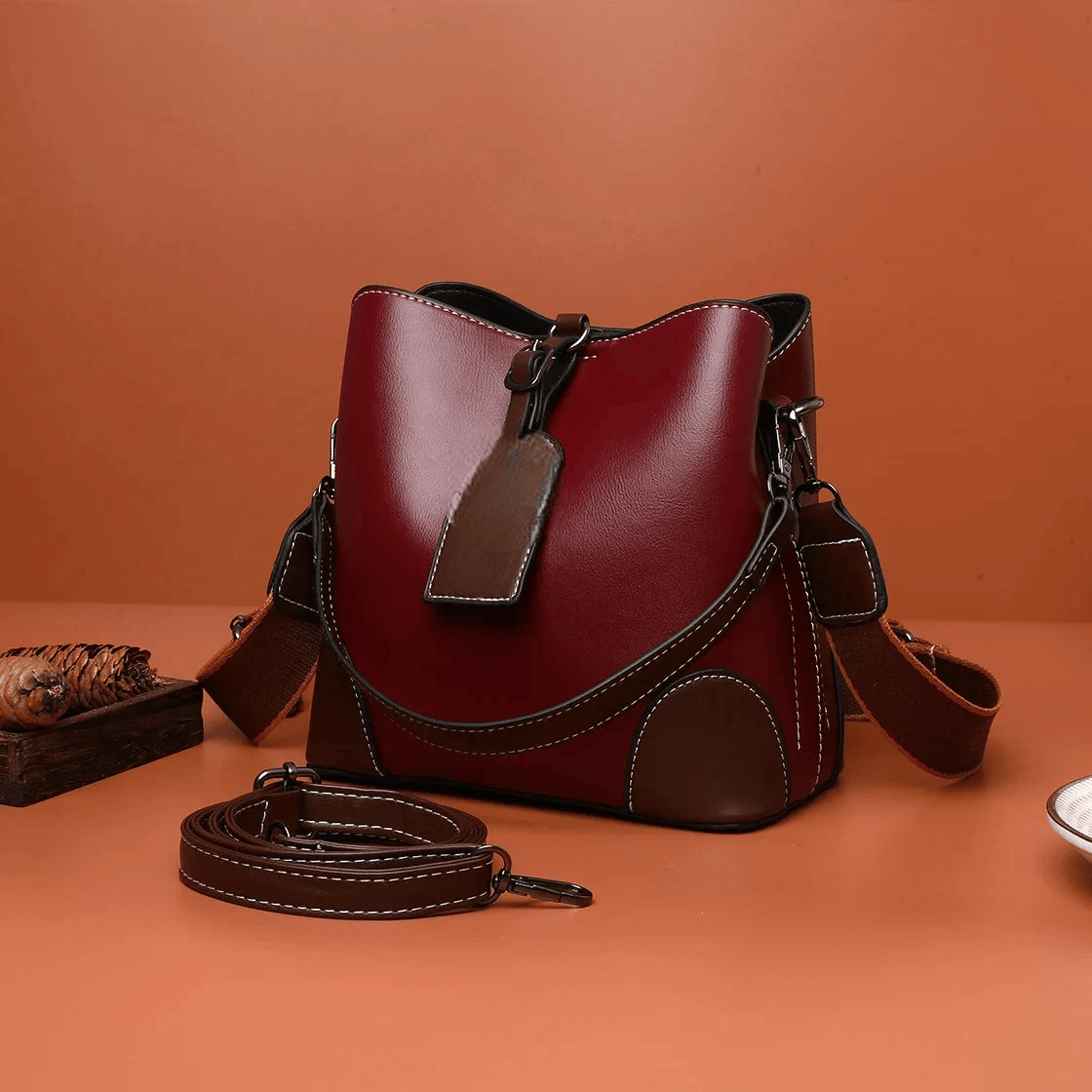 Casual Bucket™ Bag: Wide Shoulder Handbag For Women