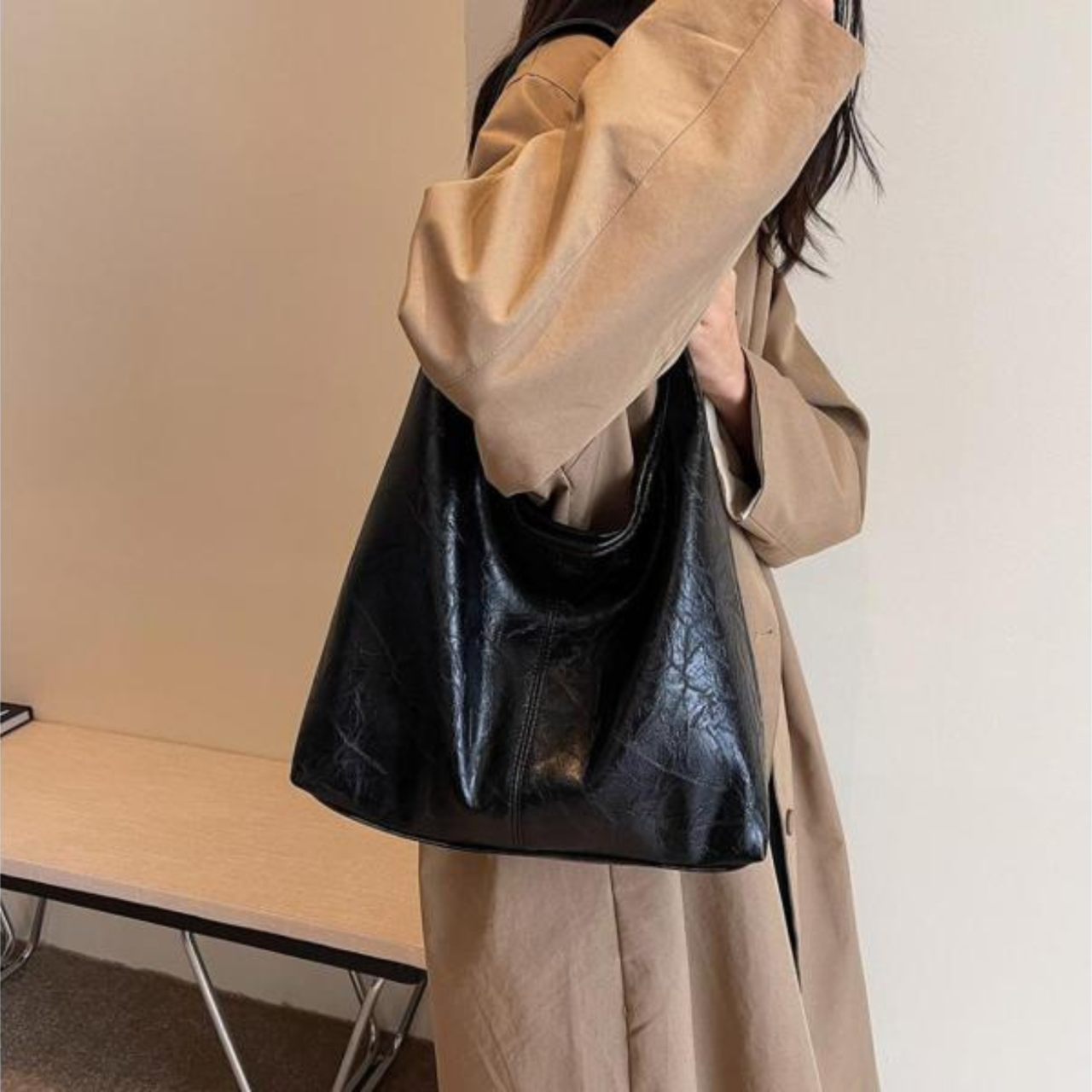 Distressed Leather Tote