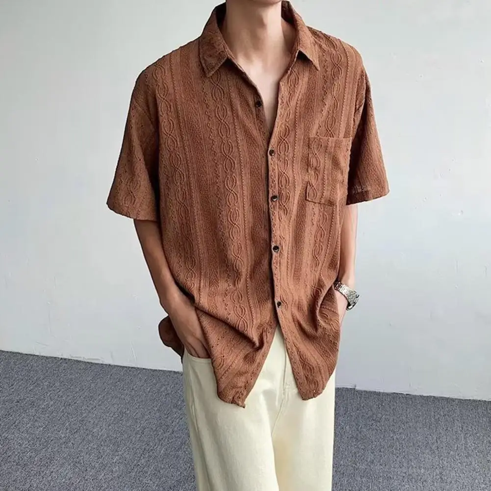 Mv Retro Japanese Half-sleeved Linen Shirt