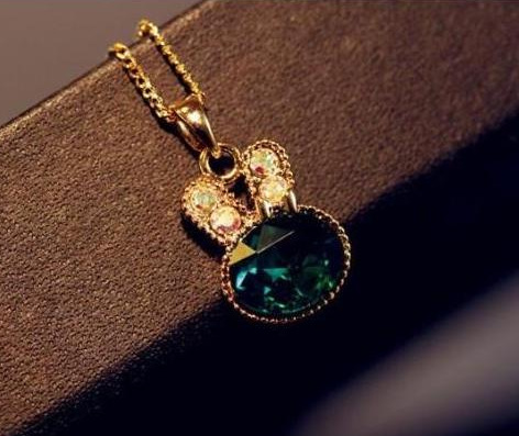The Necklace Is With A Green Rabbit