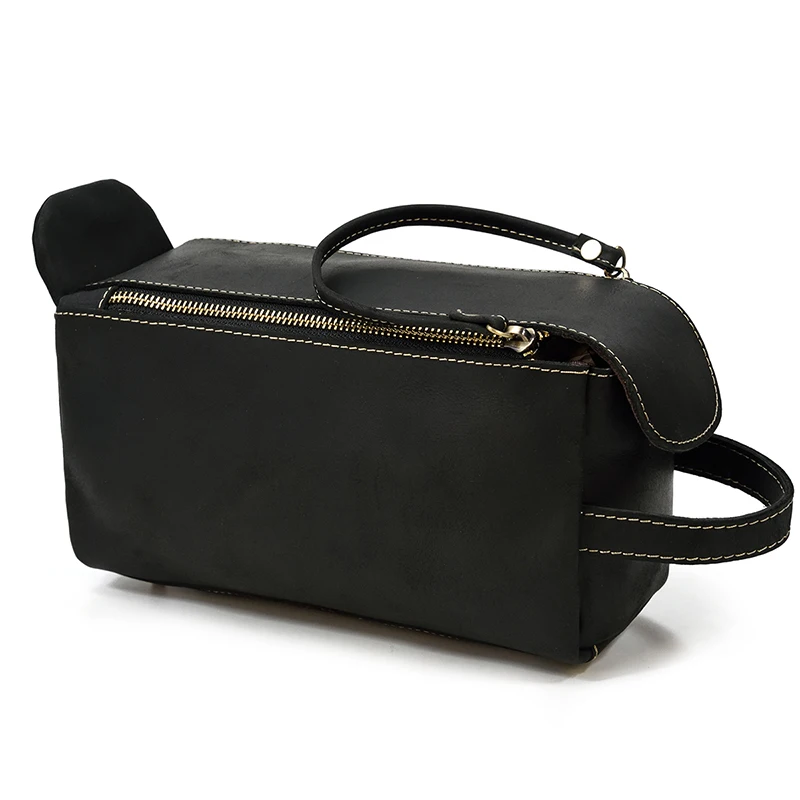 Large Toiletry Bag Made Of Premium Leather