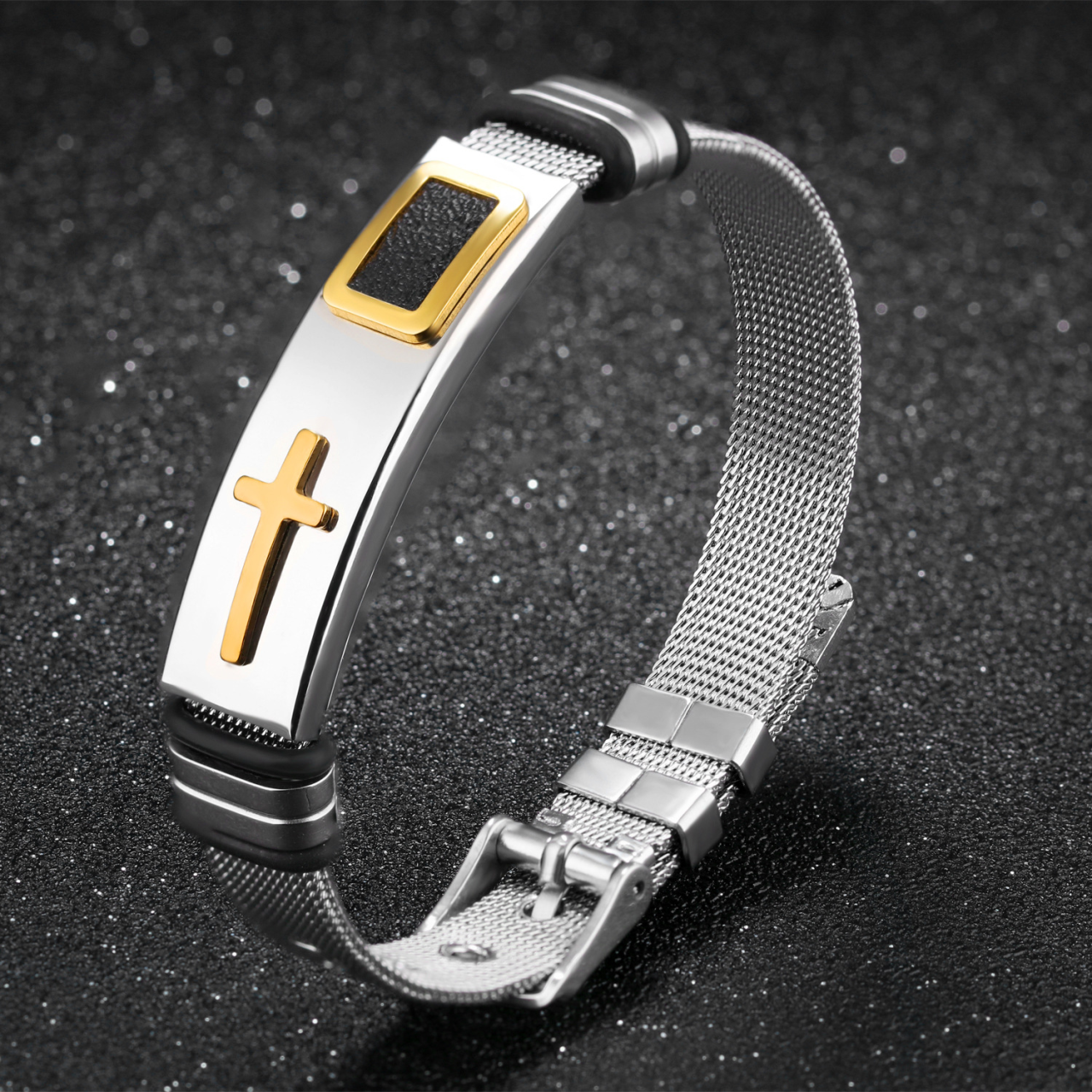 Adjustable Cross Bracelet