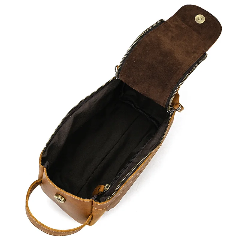 Large Toiletry Bag Made Of Premium Leather