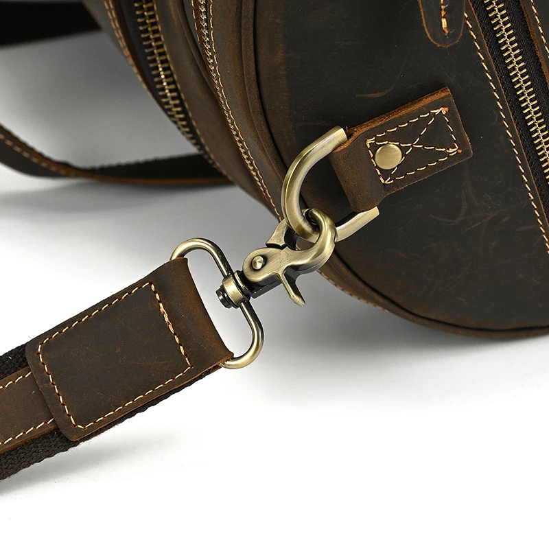 Johanna Wide Open Travel Duffel Bag - Dark Oak