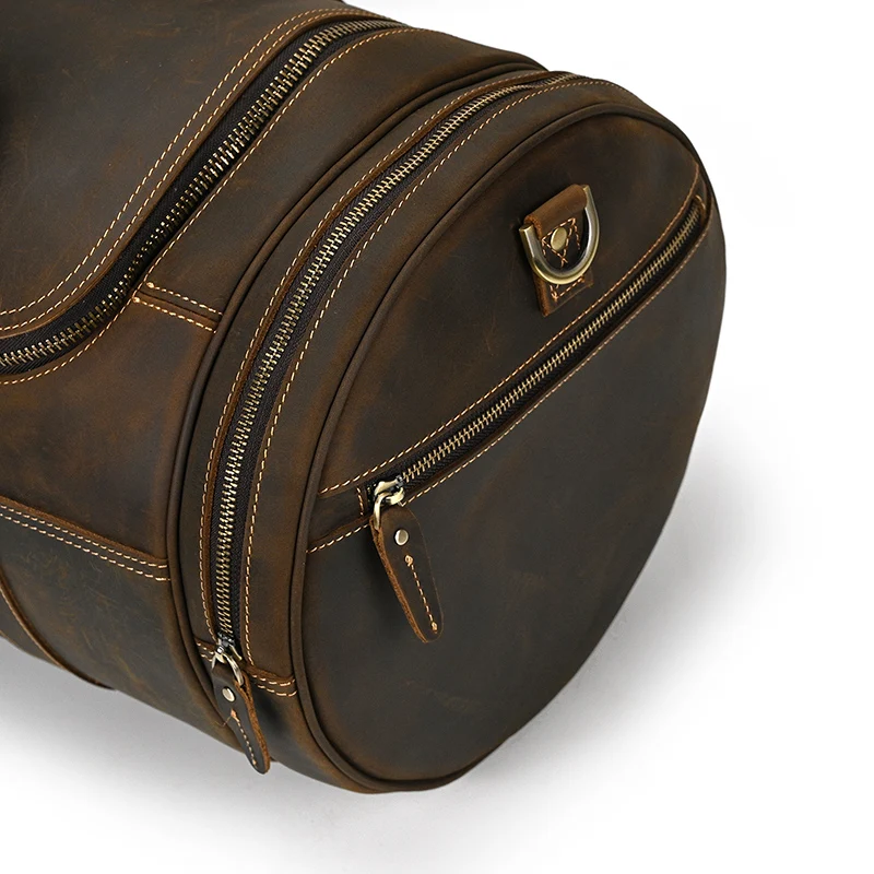 Johanna Wide Open Travel Duffel Bag - Dark Oak