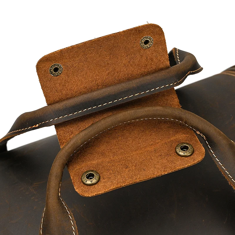Johanna Wide Open Travel Duffel Bag - Dark Oak