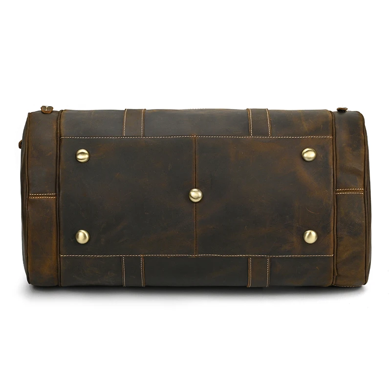 Johanna Wide Open Travel Duffel Bag - Dark Oak