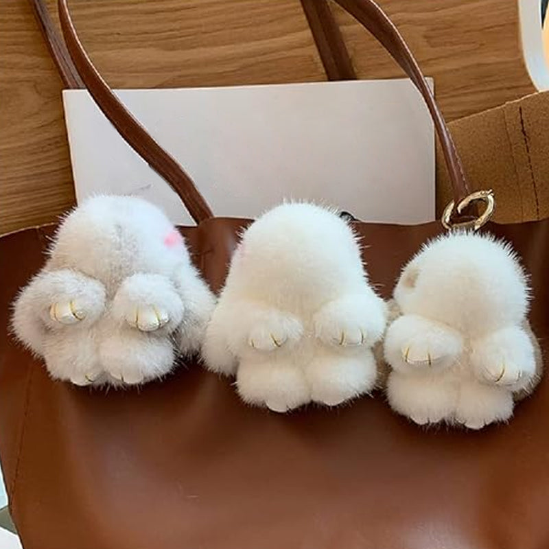 Handmade Soft Bunny Pompom Charms