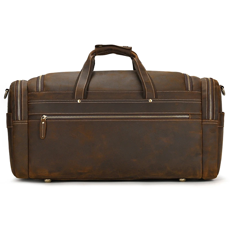 Johanna Wide Open Travel Duffel Bag - Dark Oak