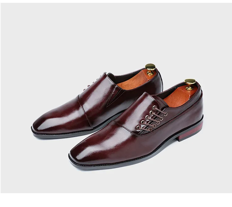 Classic Men’s Side Lace-up Formal Business Oxford Dress Shoes