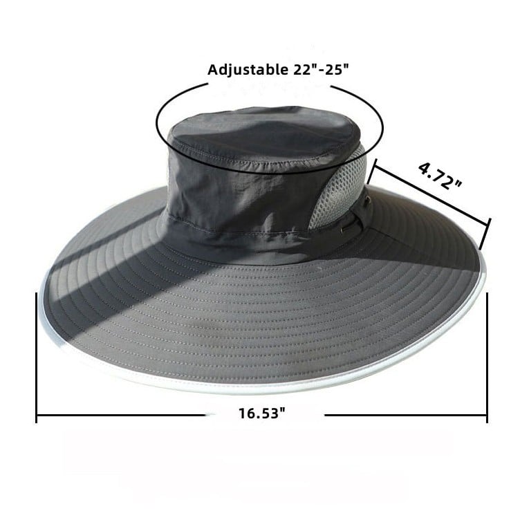 Wide Brim Solar Fan Outdoor Fishing Hat-solar & Usb Charging