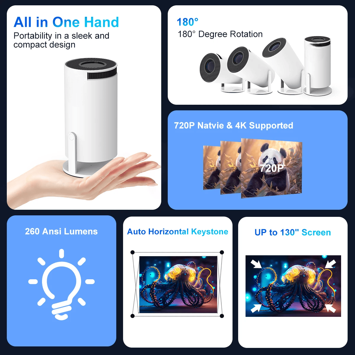 4k Smart Projector