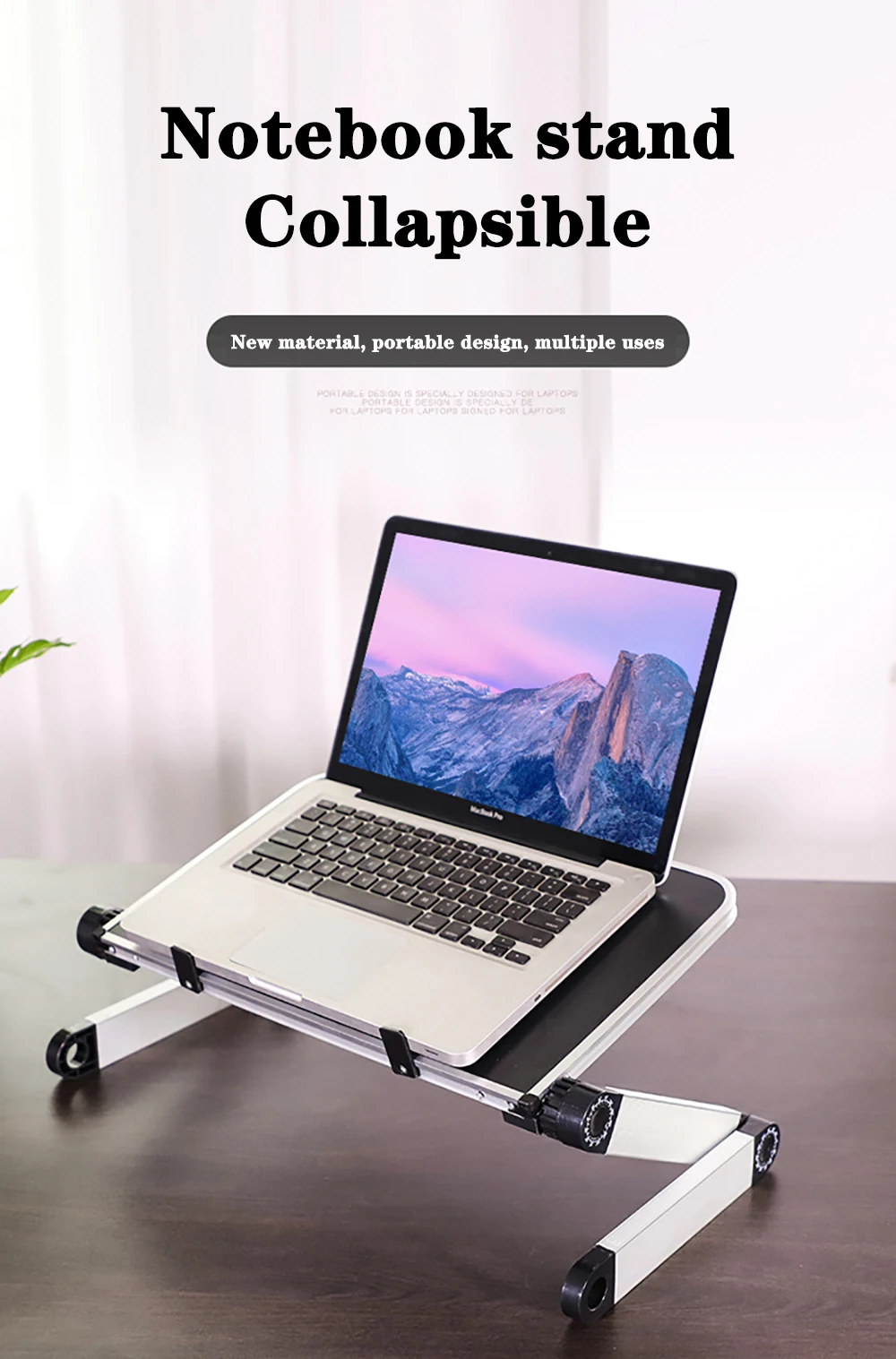 Folding Laptop Stand Multifunctional Adjustable Portable Notebook Computer Table Lapdesk For Sofa Tv Bed Pc Desk Stand