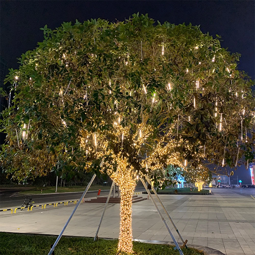Led Meteor Shower Outdoor Solar Christmas Decoration Light String