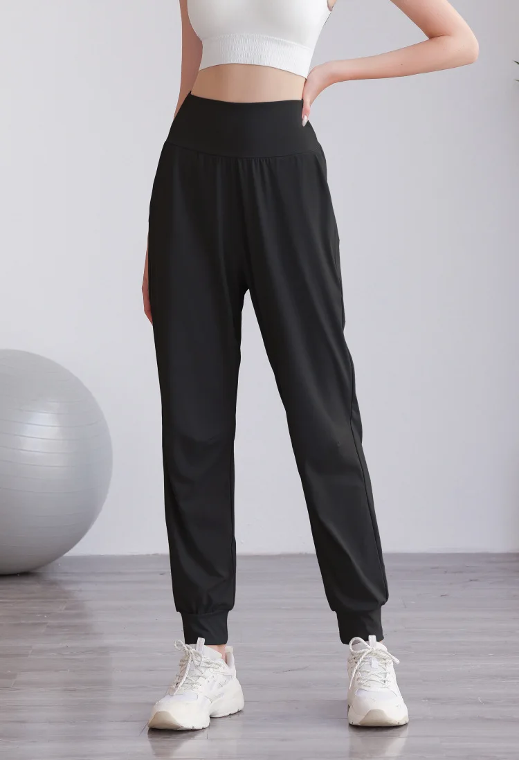 High Waisted Side Pocket Quick Dry Casual Joggers