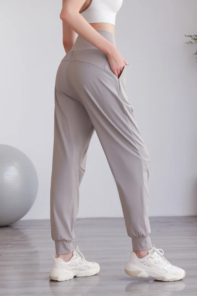 High Waisted Side Pocket Quick Dry Casual Joggers