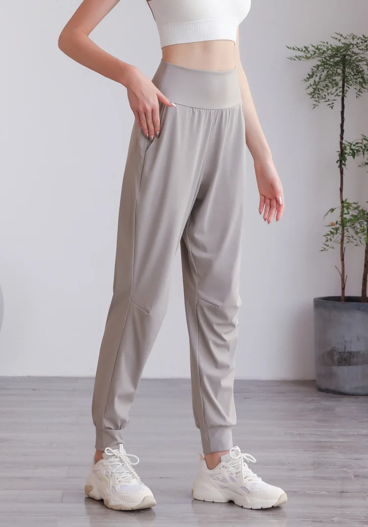 High Waisted Side Pocket Quick Dry Casual Joggers