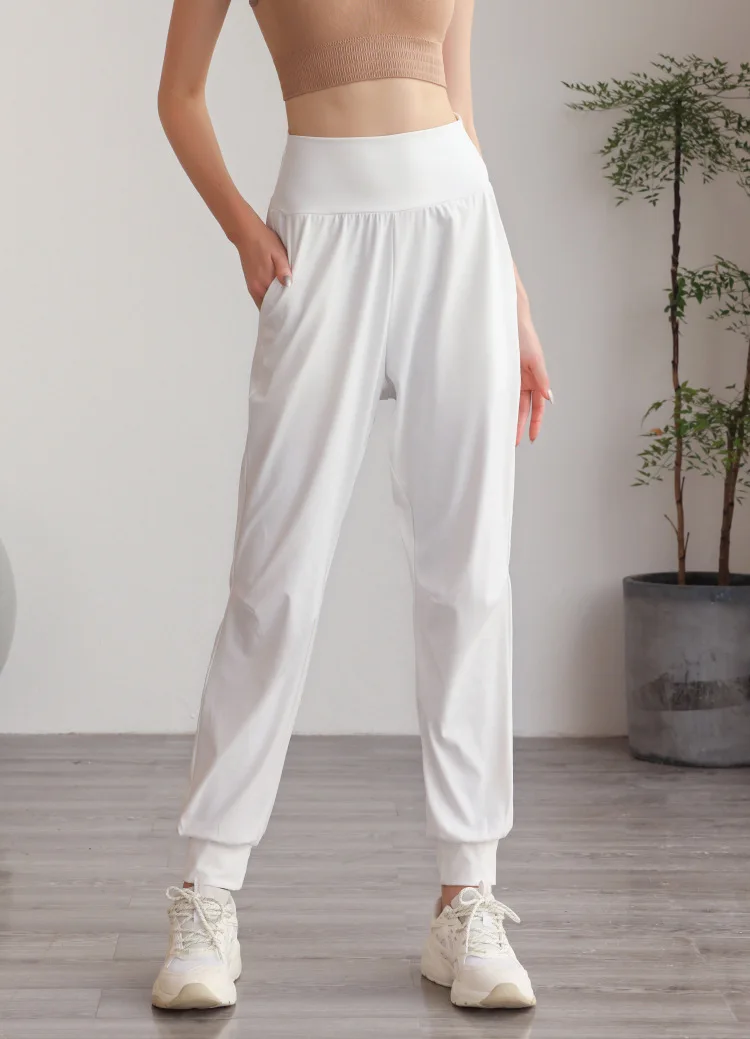 High Waisted Side Pocket Quick Dry Casual Joggers