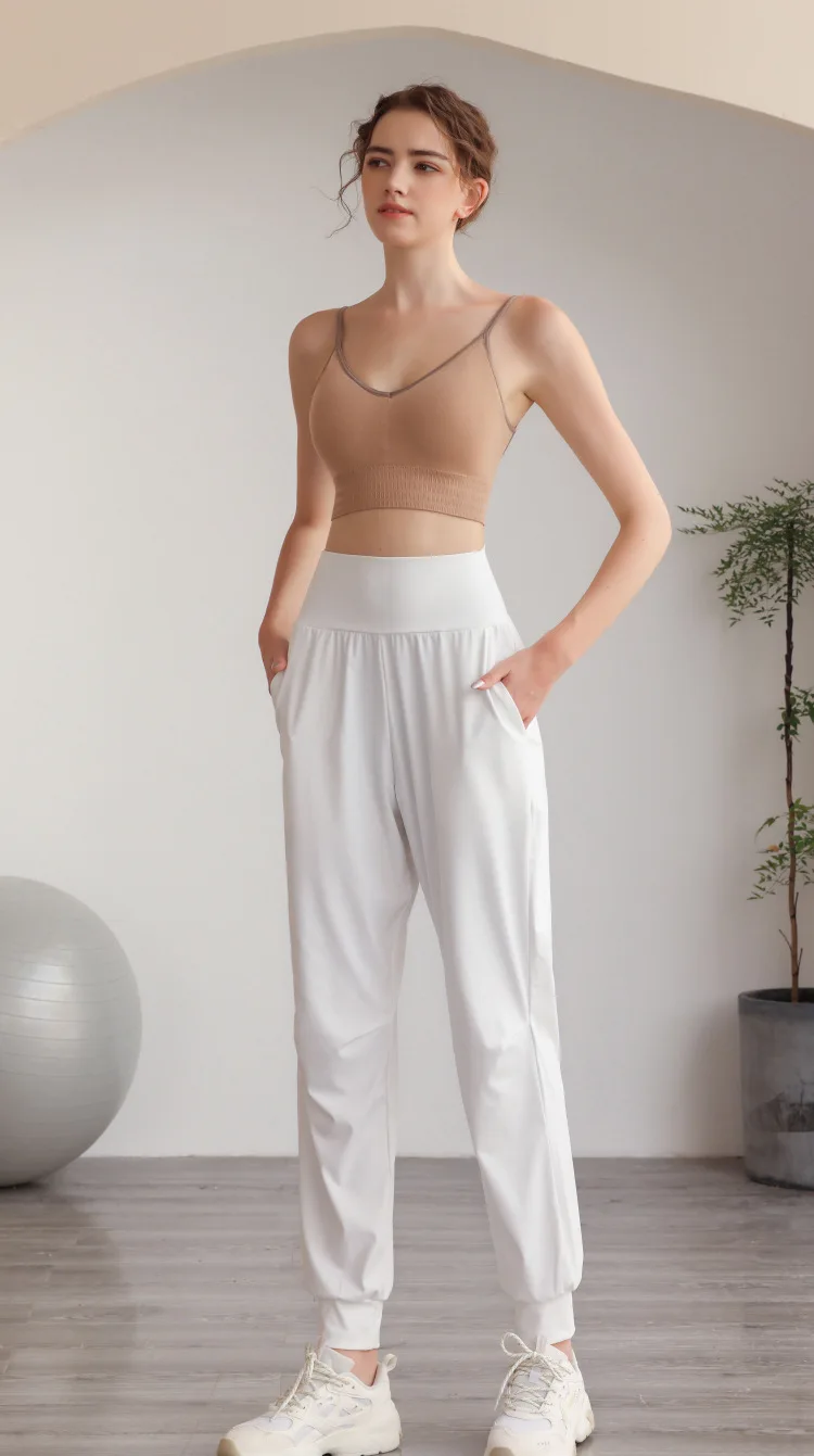 High Waisted Side Pocket Quick Dry Casual Joggers