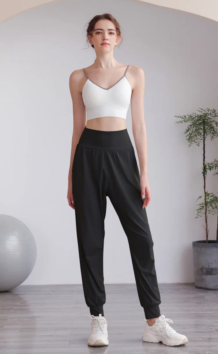 High Waisted Side Pocket Quick Dry Casual Joggers