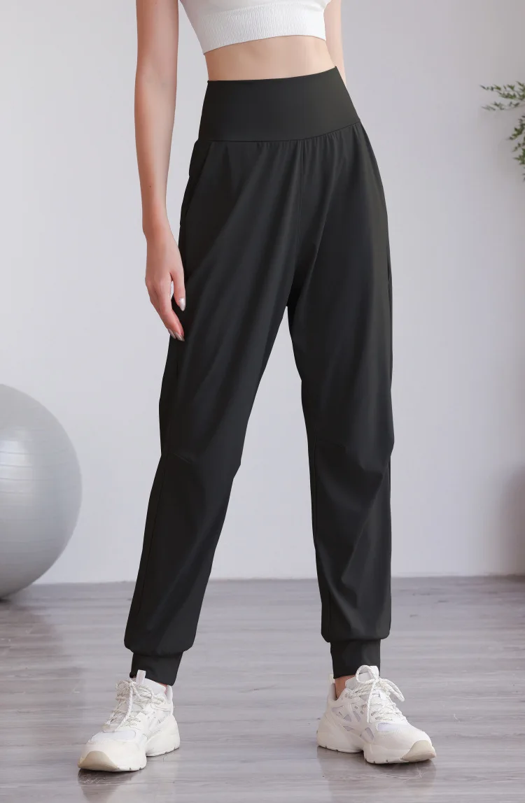High Waisted Side Pocket Quick Dry Casual Joggers