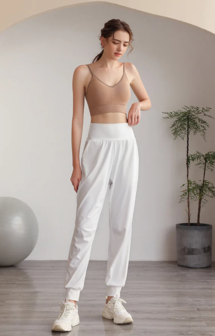 High Waisted Side Pocket Quick Dry Casual Joggers