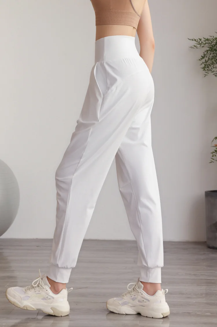 High Waisted Side Pocket Quick Dry Casual Joggers