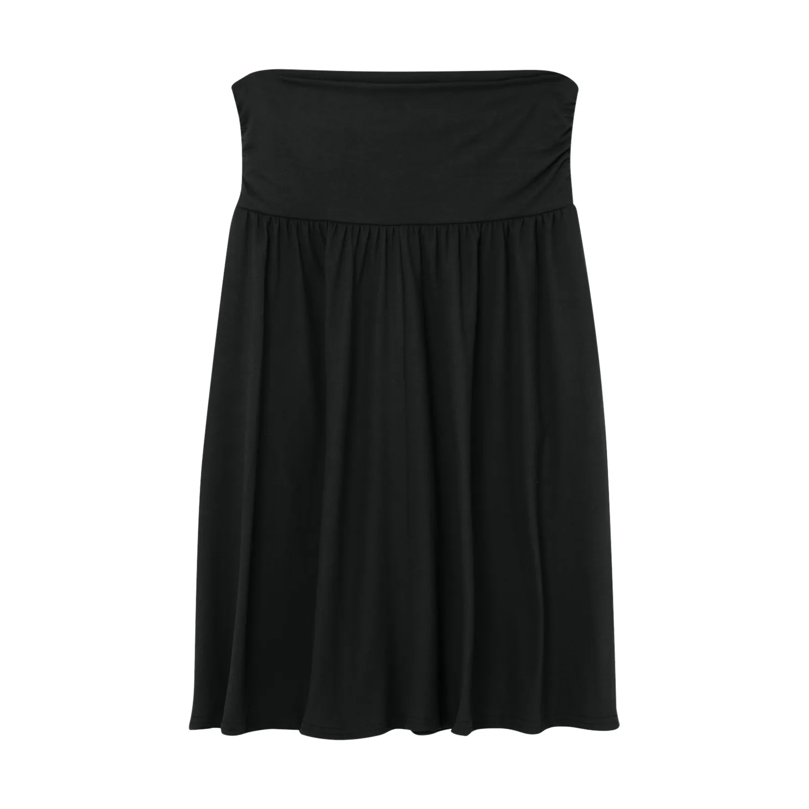 High Waisted Ruched Side Pocket Flowy Resort Skirt