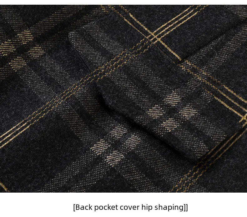 High Waisted Tummy Control Side Zip Pocket Plaid Skinny Work Pants