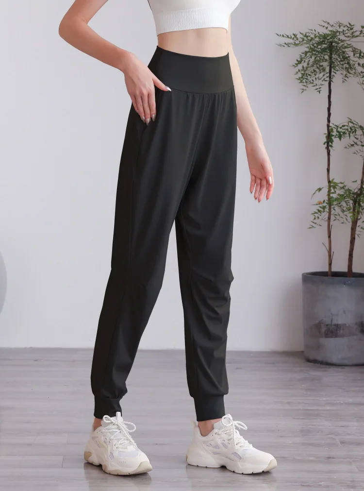 High Waisted Side Pocket Quick Dry Casual Joggers