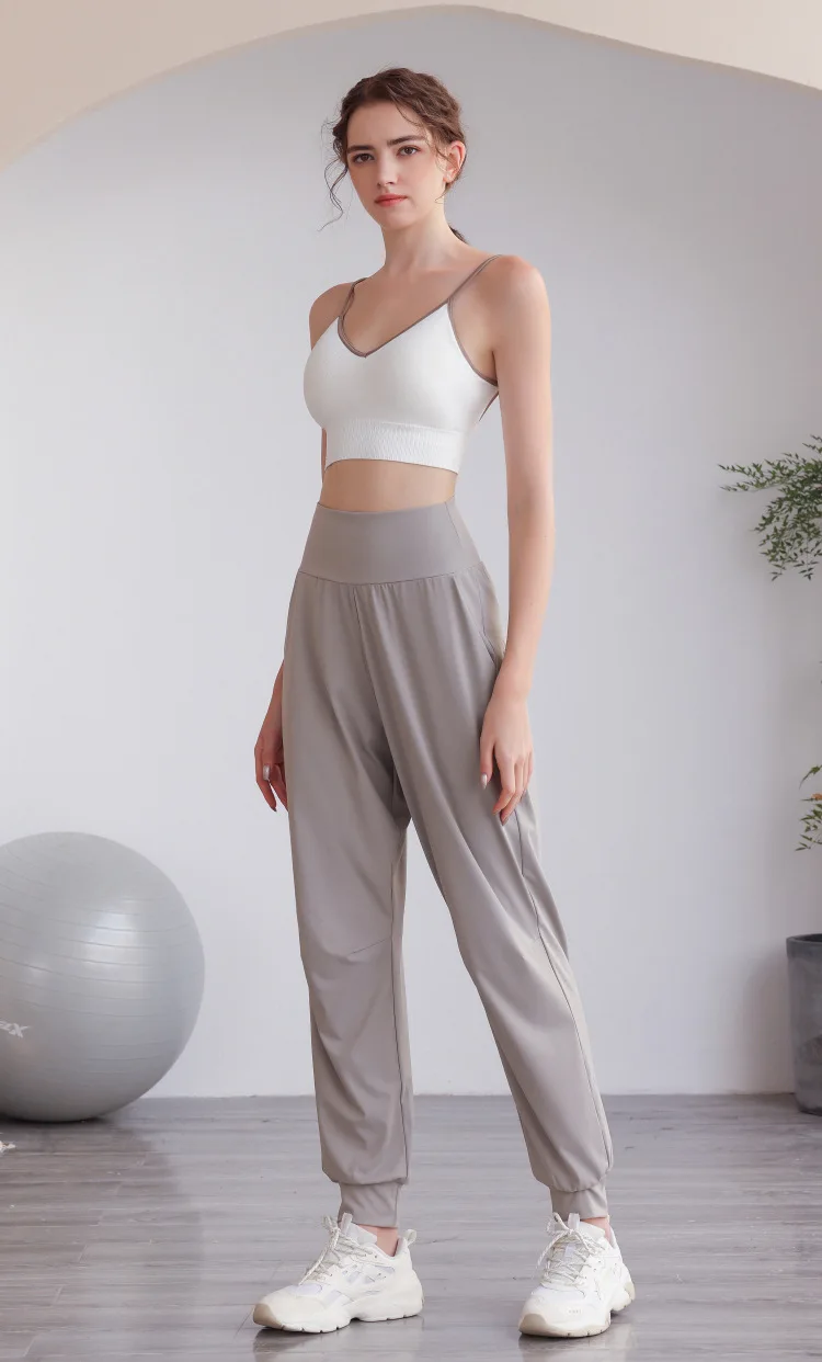 High Waisted Side Pocket Quick Dry Casual Joggers