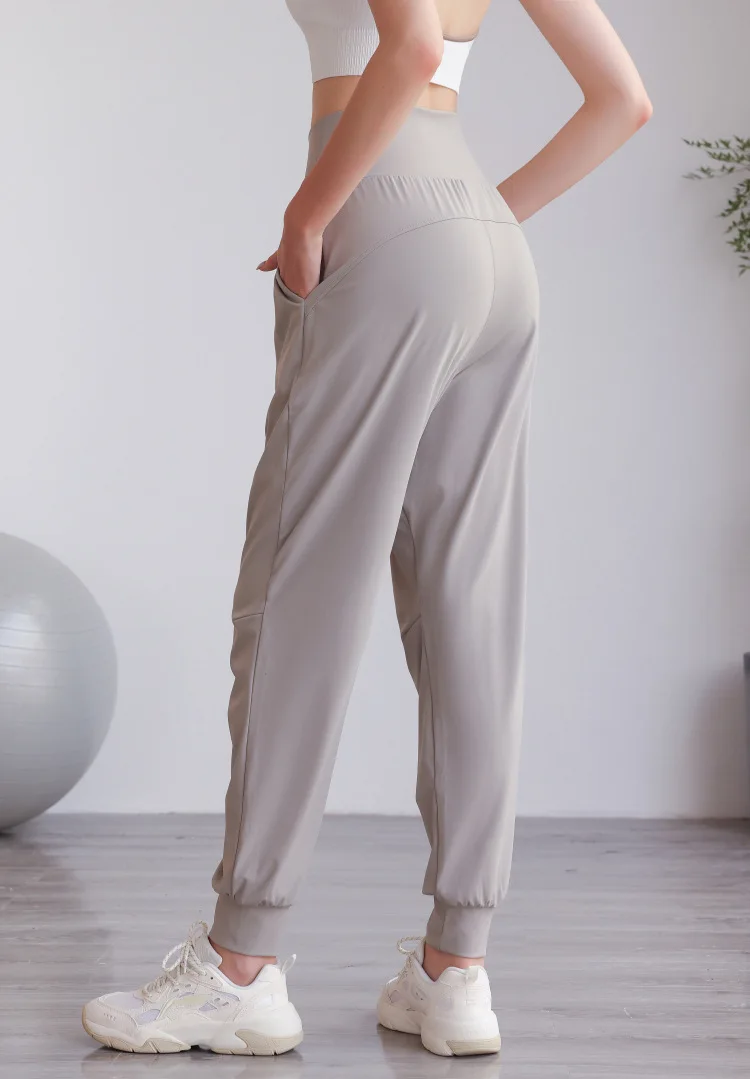 High Waisted Side Pocket Quick Dry Casual Joggers