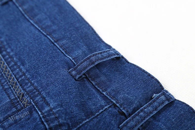 Jettjeans3 - Mens High Waist Straight Fit Stretch Jeans