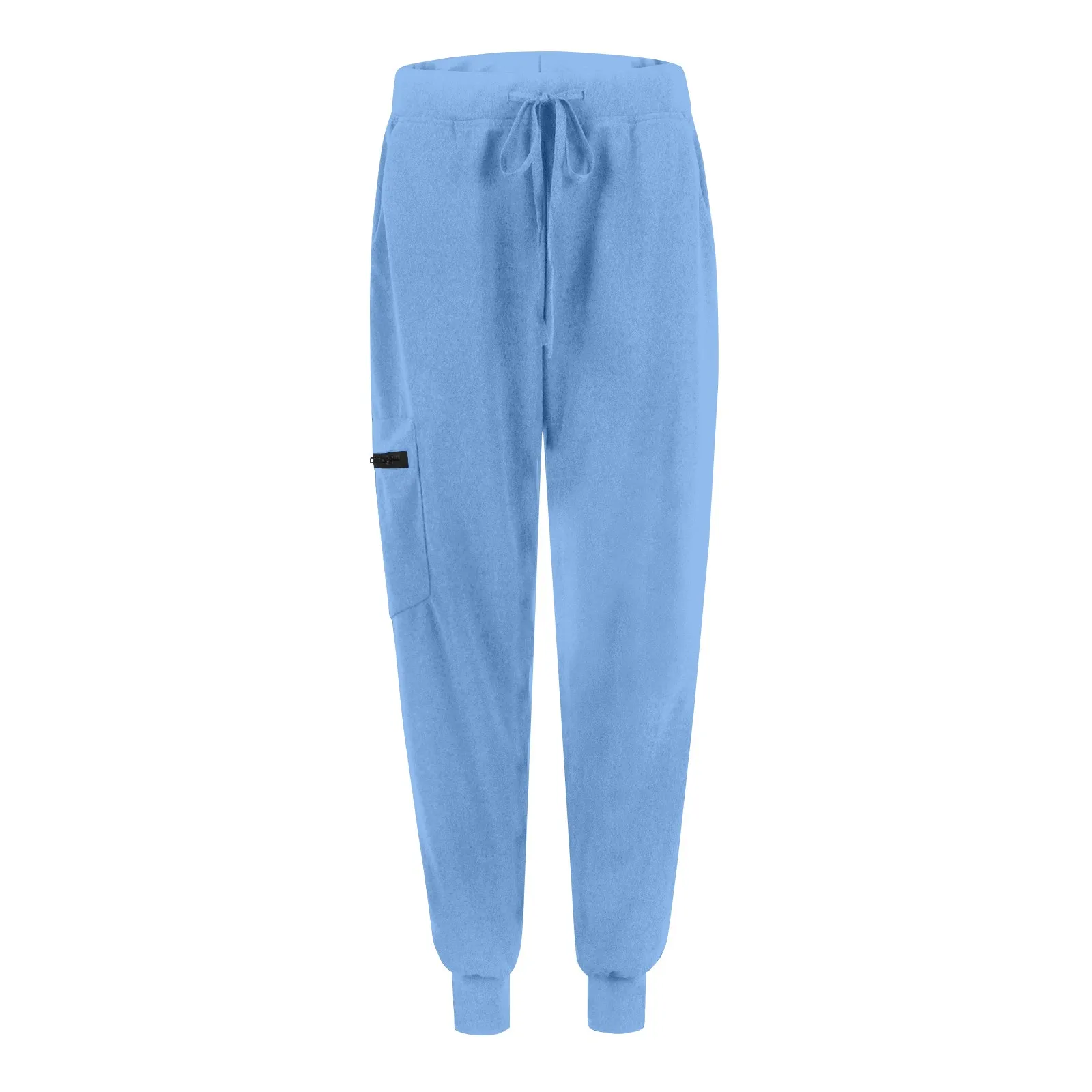 Water Repellent Wear-resistant Mid Rise Drawstring Multiple Pockets Hiking Pile Joggers