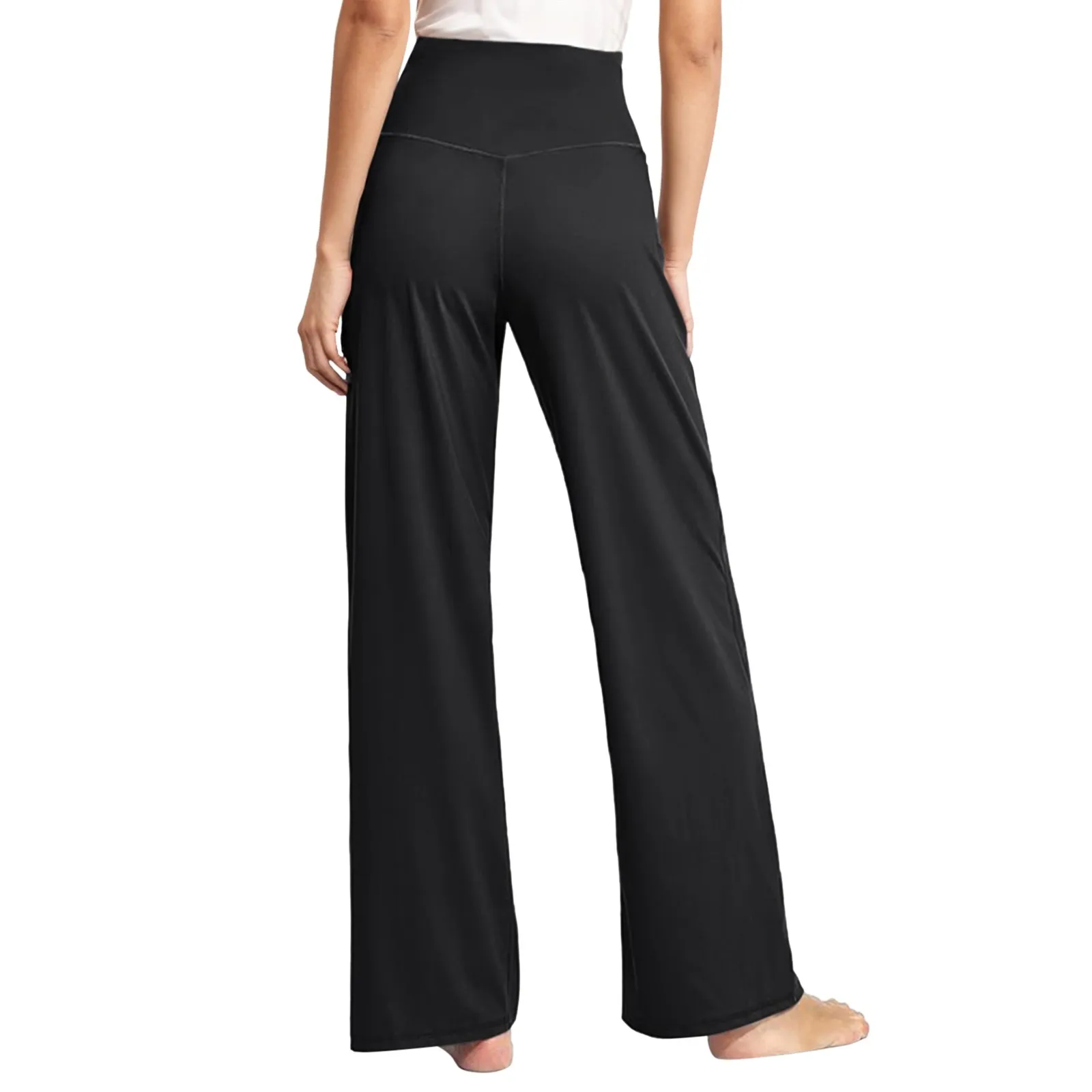 Thermal High Waisted Side Pocket Wide Leg Yoga Pants