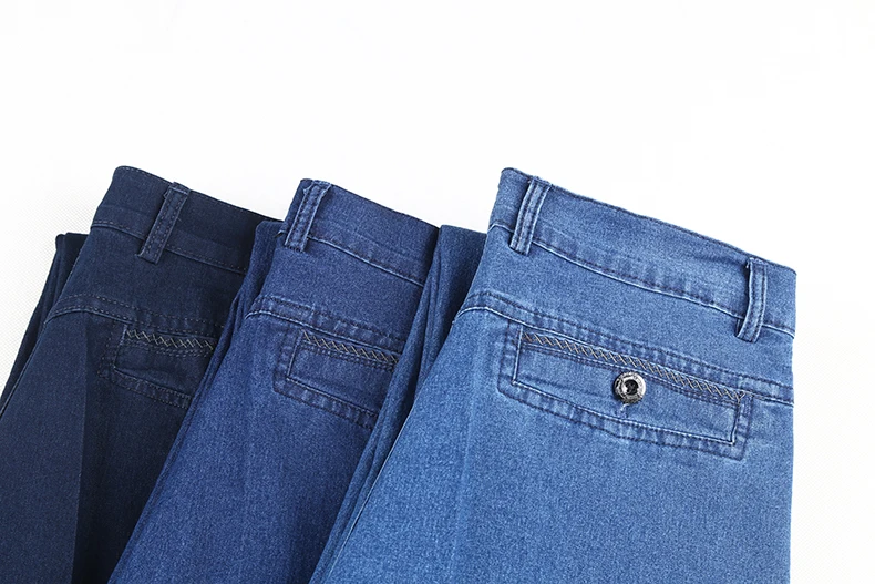 Jettjeans3 - Mens High Waist Straight Fit Stretch Jeans