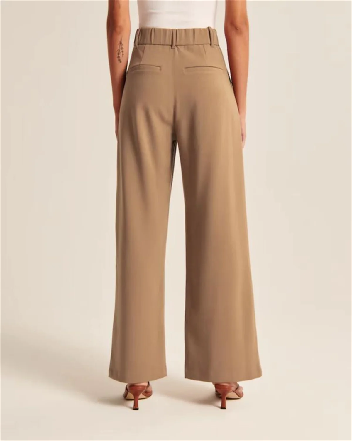 Water Repellent Wear-resistant Mid High Waisted Zipper Side Pocket Thermal Straight Leg Work Pants